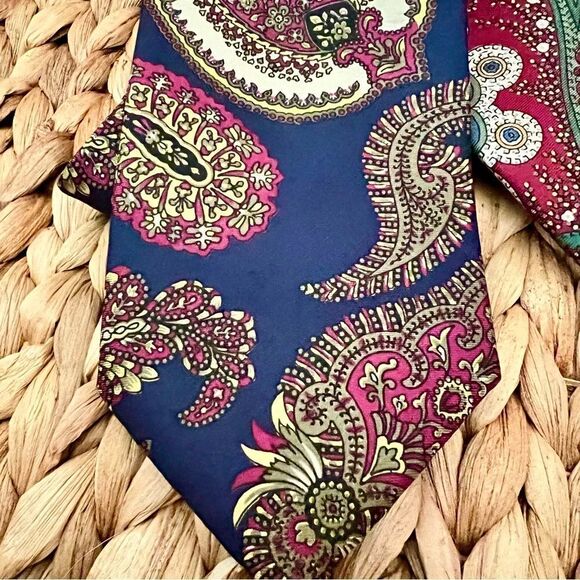 Vintage Oscar de la Renta Set of Stunning Silk Ties - Picture 4 of 7